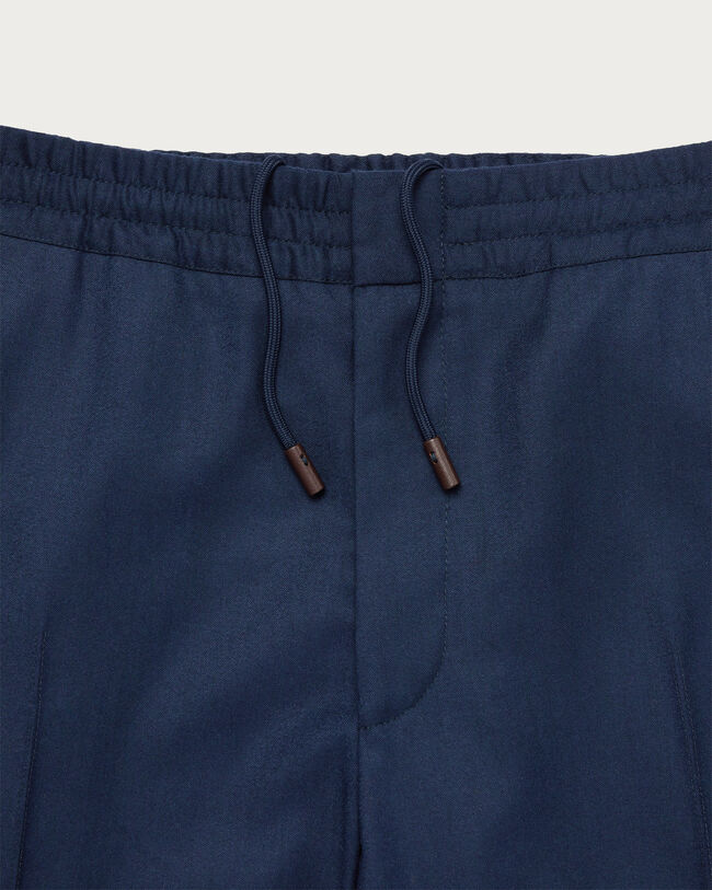 Fast Track Jogpants with Leather Zip-puller, Winter Blue & Valley Green, hi-res