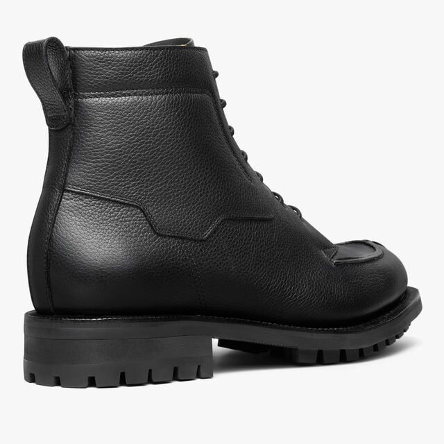 New Oslo粒面小牛皮靴 , BLACK, hi-res 5