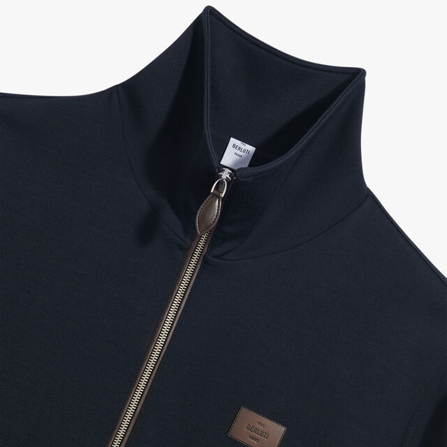 Wool Tracksuit Blouson, COLD NIGHT BLUE, hi-res 6