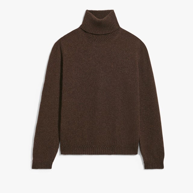 Classic Cashmere Turtleneck, EARTH BROWN, hi-res 1