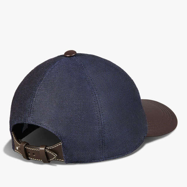 Linen Baseball Cap, SHADES OF BLUE  , hi-res 2
