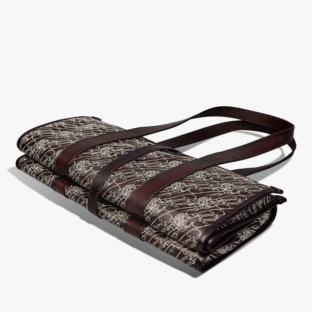Cabas De Voyage Toile Marbeuf Tote Bag, DARK BROWN + MADURO, hi-res 10