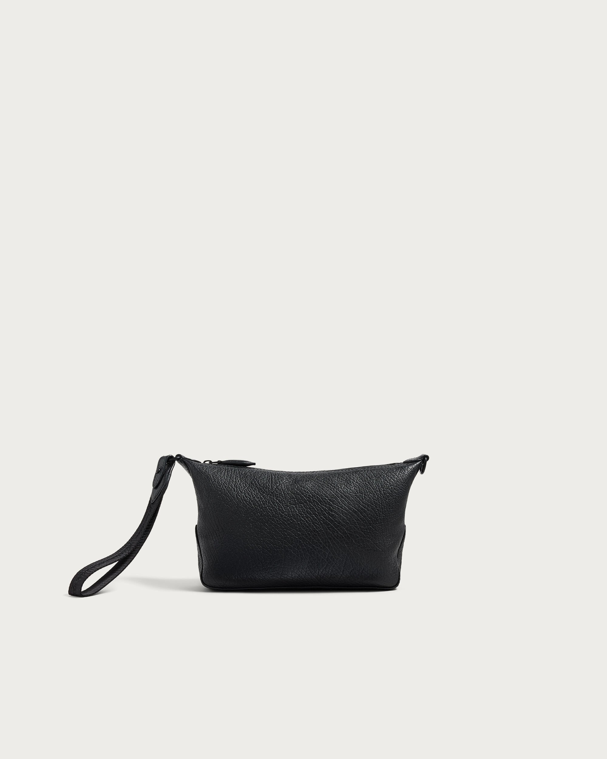 Toujours Soft Zipped Pouch, Deep Black, hi-res