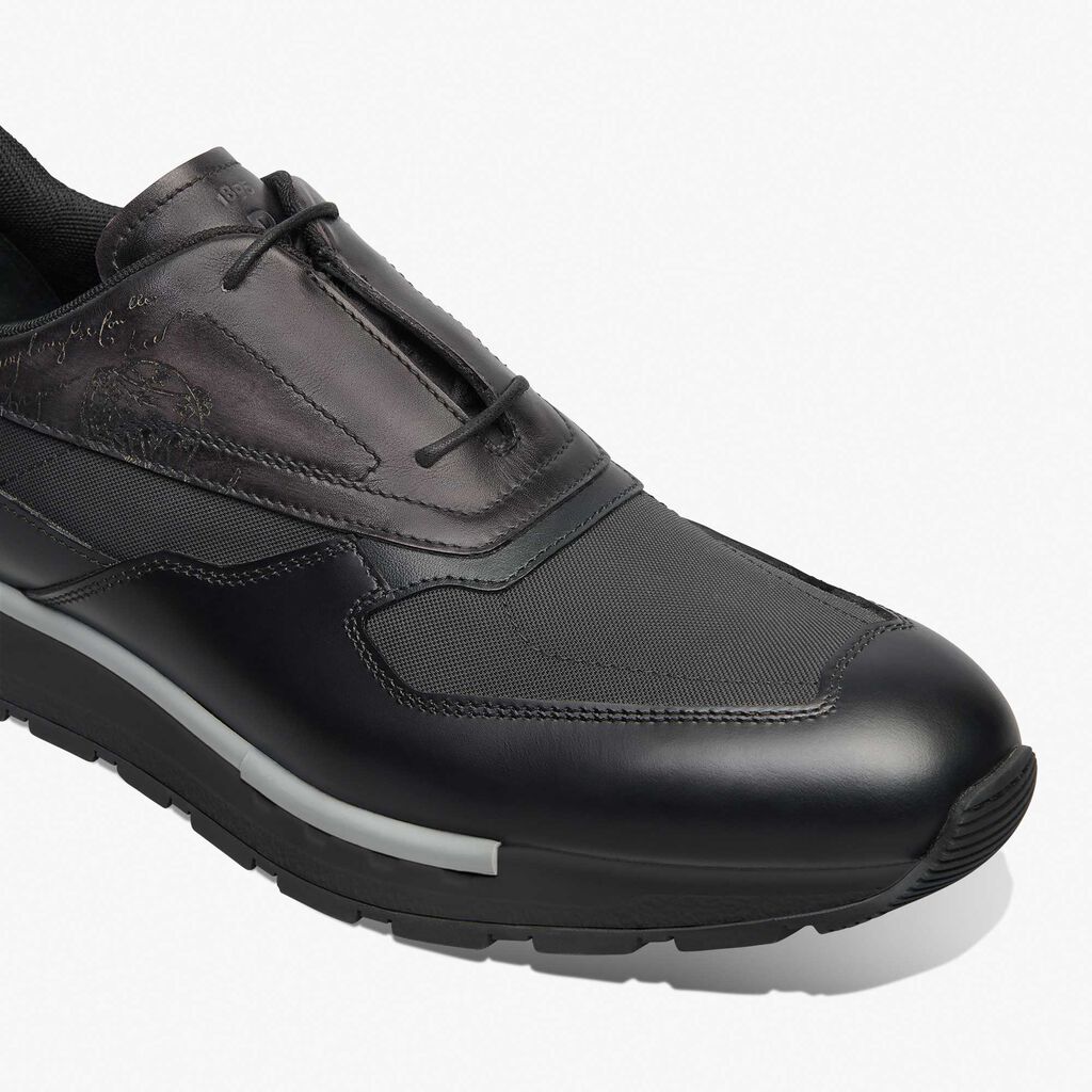 ファストトラック スクリットレザー＆ナイロン スニーカー  