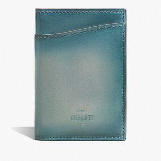 Jagua Gradiant Leather Card Holder, STONE DENIM, hi-res