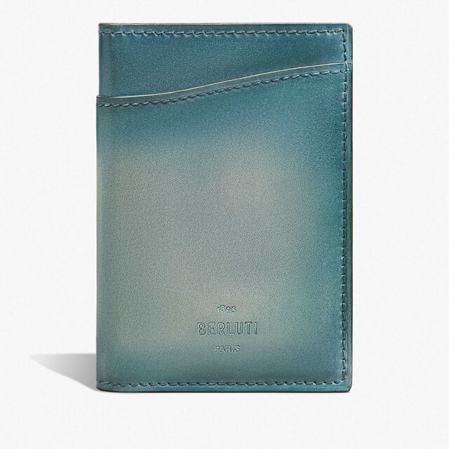Jagua Gradiant Leather Card Holder, STONE DENIM, hi-res 1