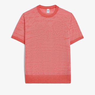 Light Scritto Wool Short Sleeved Crewneck Light Scritto Wool Short Sleeved Crewneck