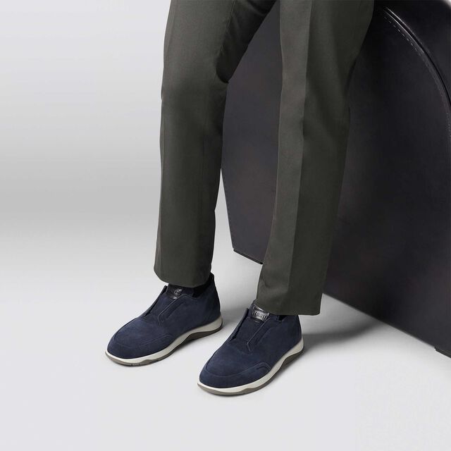 Échappée Scritto Suede Slip-On, BLU, hi-res 7