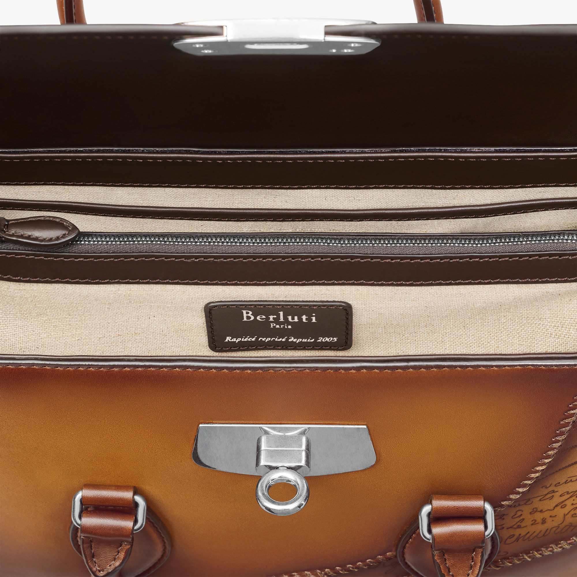 E'mio Scritto Leather Briefcase | Berluti US