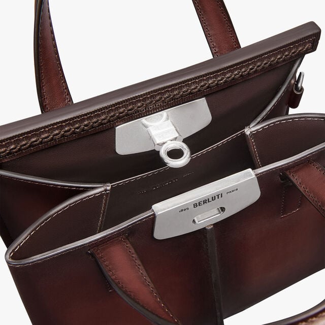 Luti 25 Messenger In Leather, LEGNO BRUCIATO, hi-res 6