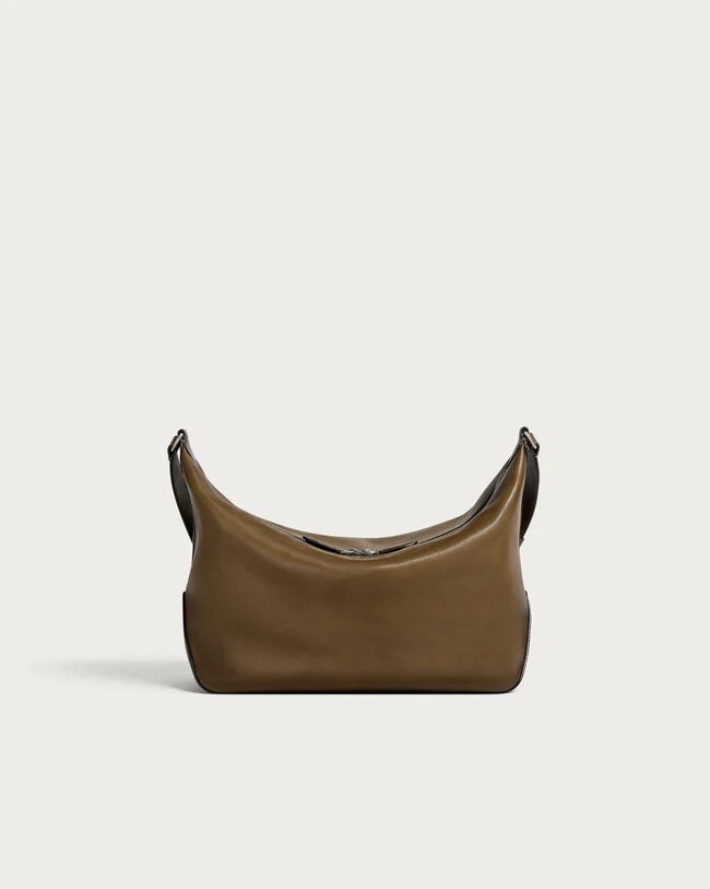 Sac Bandoulière Toujours Soft Zipped Hobo, Dark Kaki, hi-res
