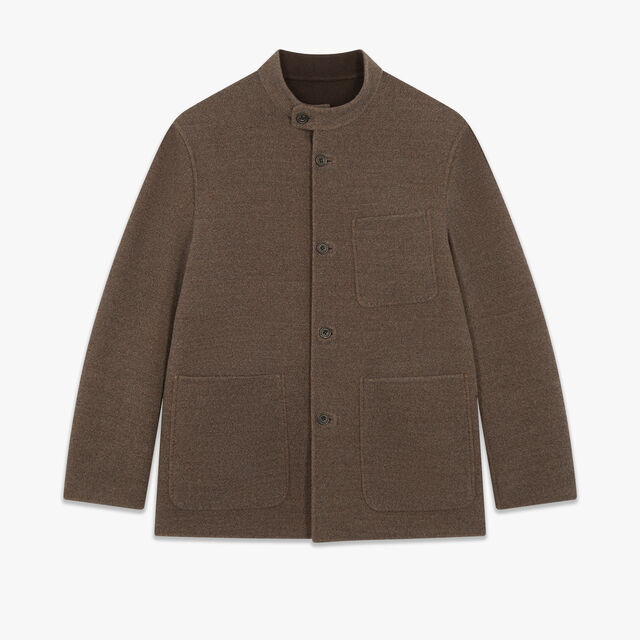 Double Face Wool Field Jacket, NUANCE OF BROWN, hi-res 1