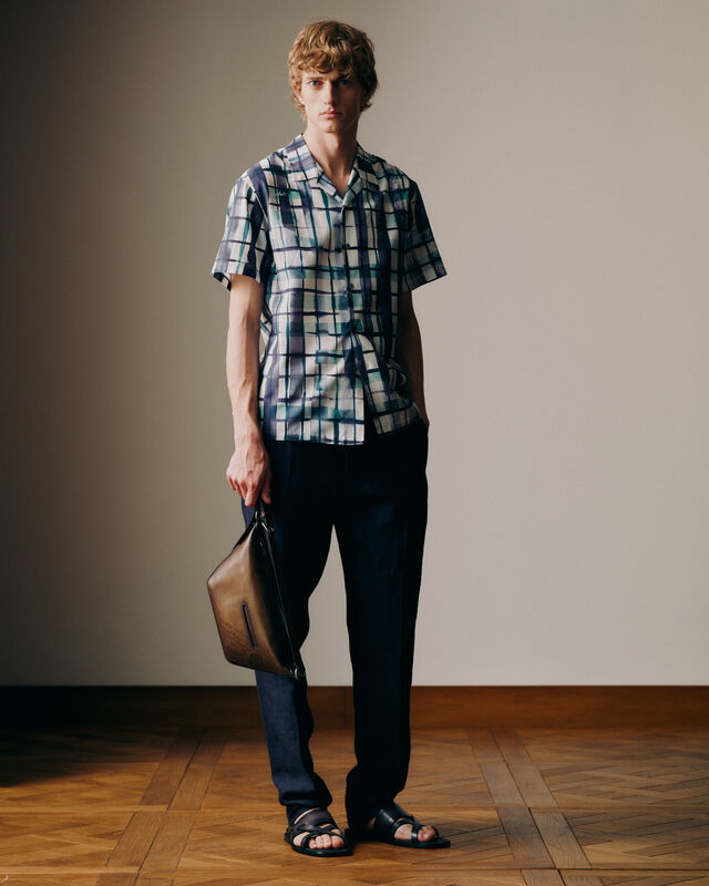 Drawstring Trousers, SHADES OF BLUE  , hi-res 2