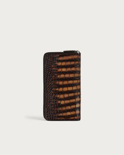 Itauba Zipped Long Wallet, Tobacco Bis, hi-res