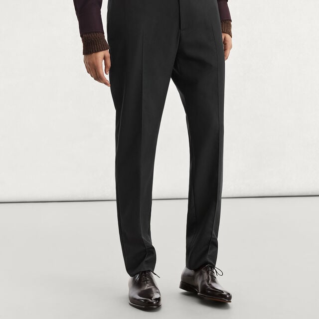 Alessio Wool Trousers, BLACK/ NIGHT BLUE, hi-res 2