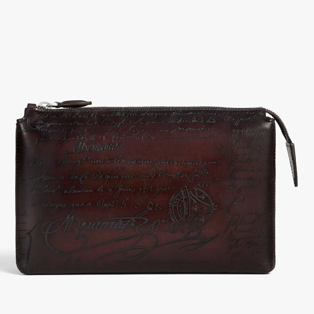 Tersio Scritto Leather Pouch, MADURO, hi-res 2