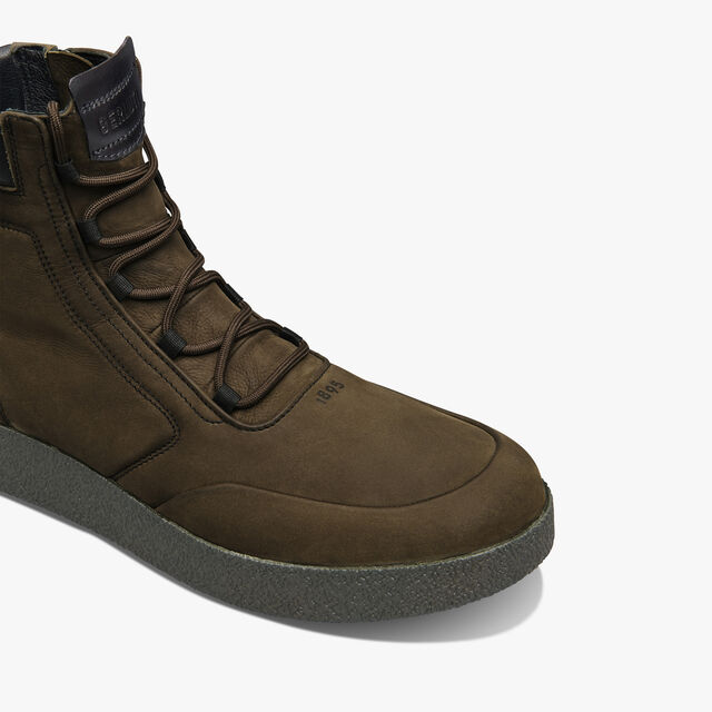 Outdoor Nubuck Leather Boot, MILITARI GREEN, hi-res 6