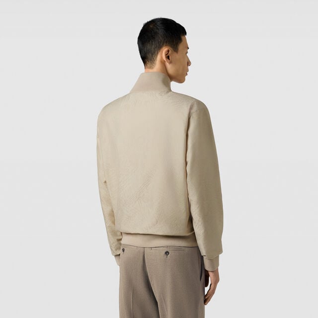 Blouson Reversible en Laine & Nylon Scritto, NATURAL BEIGE, hi-res 3