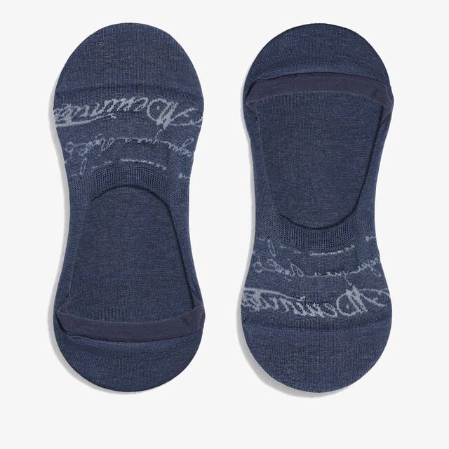 Shadow Cotton Ghost Socks, BLUE CHARCOAL, hi-res 2