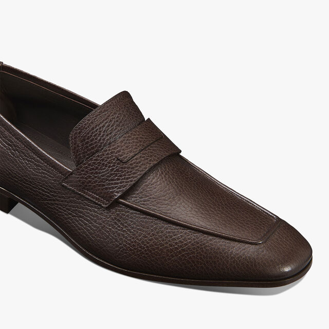 Mocassin Lorenzo En Cuir De Chevre, MARRONE QUERCIA, hi-res 6