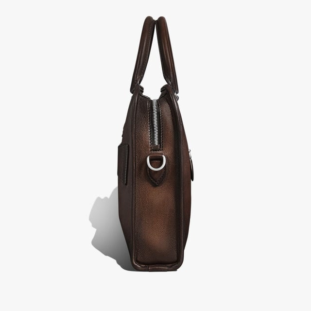 Un Jour Mini Leather Briefcase, SOFT BROWN, hi-res 4