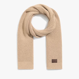 Wool & Cashmere Scarf, FLUFFY BEIGE, hi-res