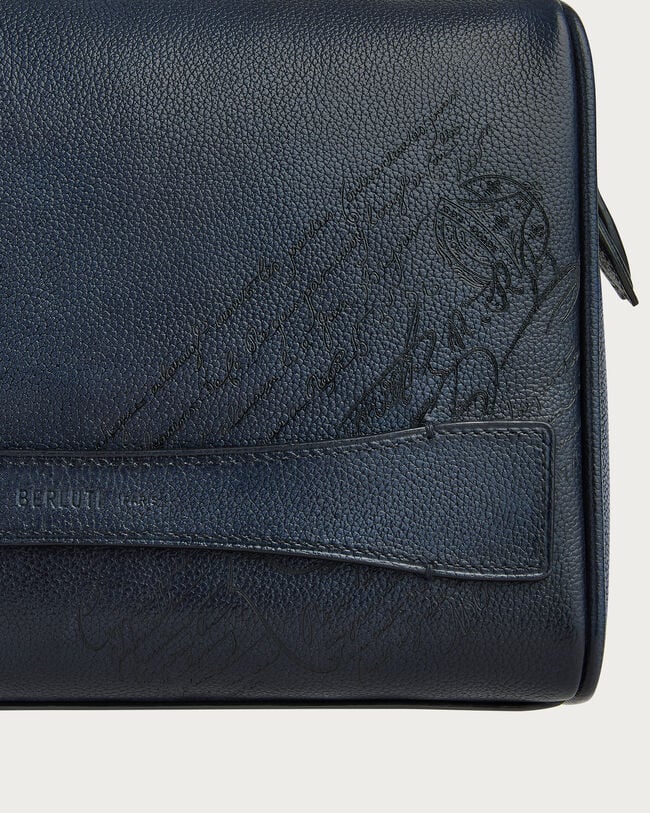 Pochette Zipp&eacute;e Rosewood, Indigo Denim, hi-res