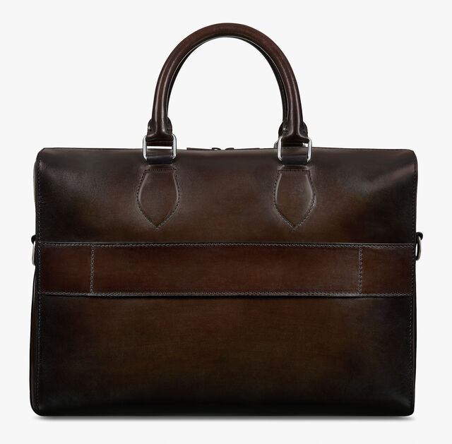 Daily Leather Scritto Swipe Briefcase, ICE BLACK, hi-res