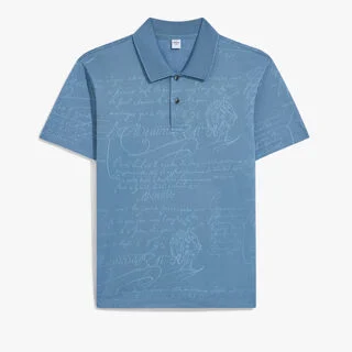 Scritto Pique Polo, CORNFLOWER BLUE, hi-res