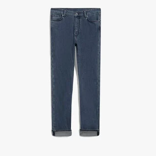 Slim Denim Pants, WASHED BLUE, hi-res