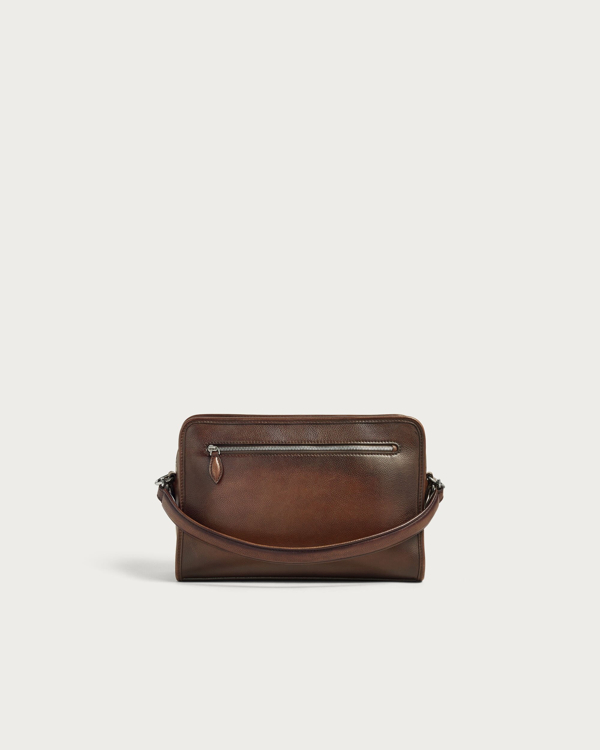Journalier Multipockets Messenger, Soft Brown, hi-res