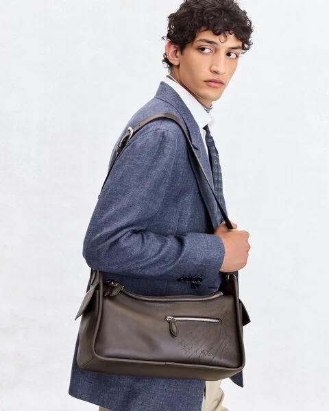 Sac Bandouli&egrave;re P&eacute;riple Barrel Bag, Grey, hi-res