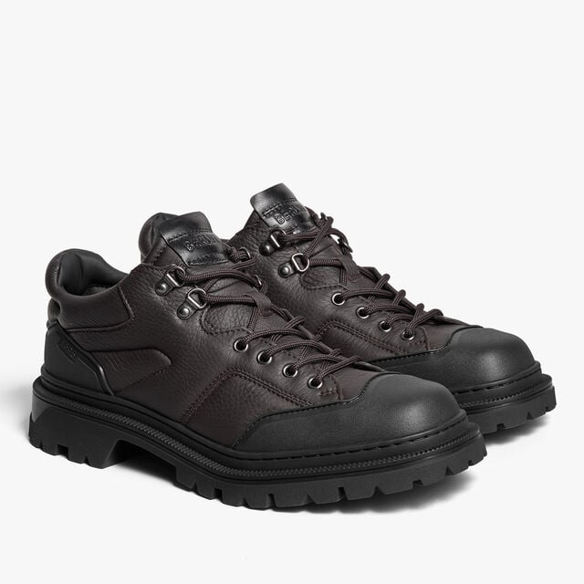 Brunico Parcours Deer Leather And Rubber Lace-Up, BROWN, hi-res 4