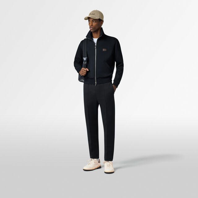 Wool Tracksuit Blouson, COLD NIGHT BLUE, hi-res 4