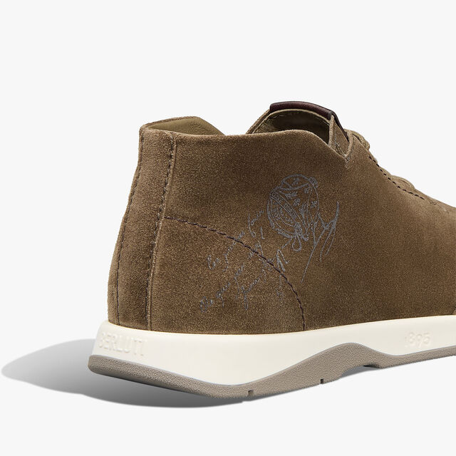 Echappee Scritto Suede Calf Derby, PINE GREEN, hi-res 4