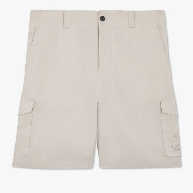 Linen Cargo Shorts