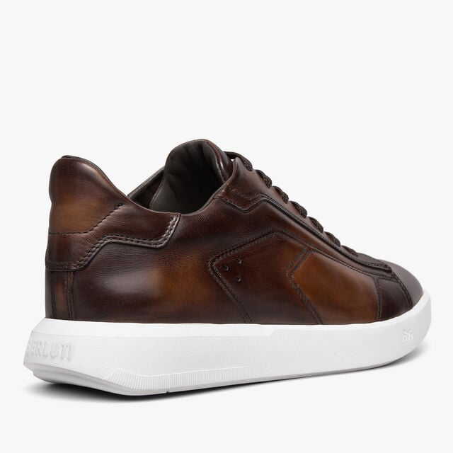 Stellar Venezia Calf Leather Sneaker, MARRONE INTENSO, hi-res 5