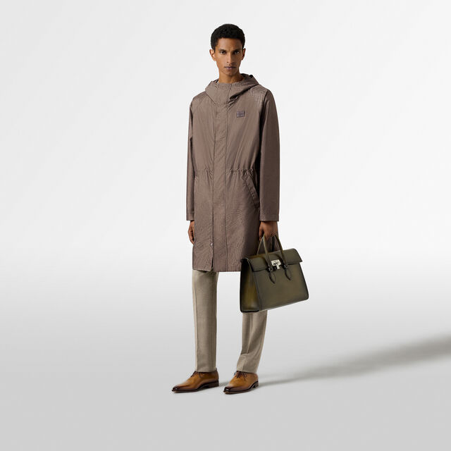Nylon Scritto Packable Parka, SEPIA    , hi-res 4