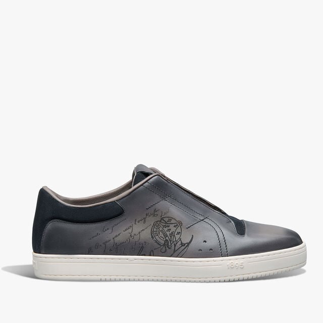 Playtime Scritto Leather Slip-On, GRAPHITE MOSS, hi-res 1