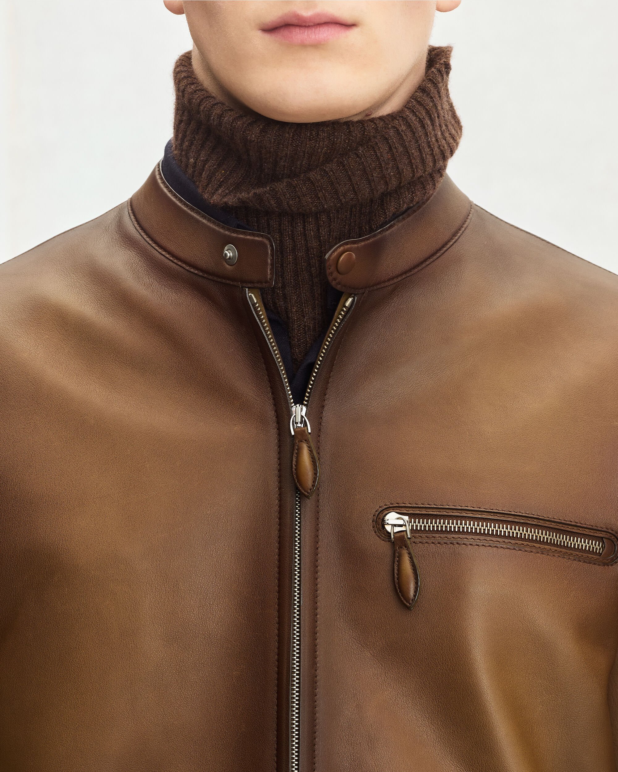 Leather Patina Un Jour Biker, Jungle Brown, hi-res