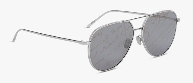 Glint Scritto Metal Sunglasses, SILVER + BRONZE, hi-res