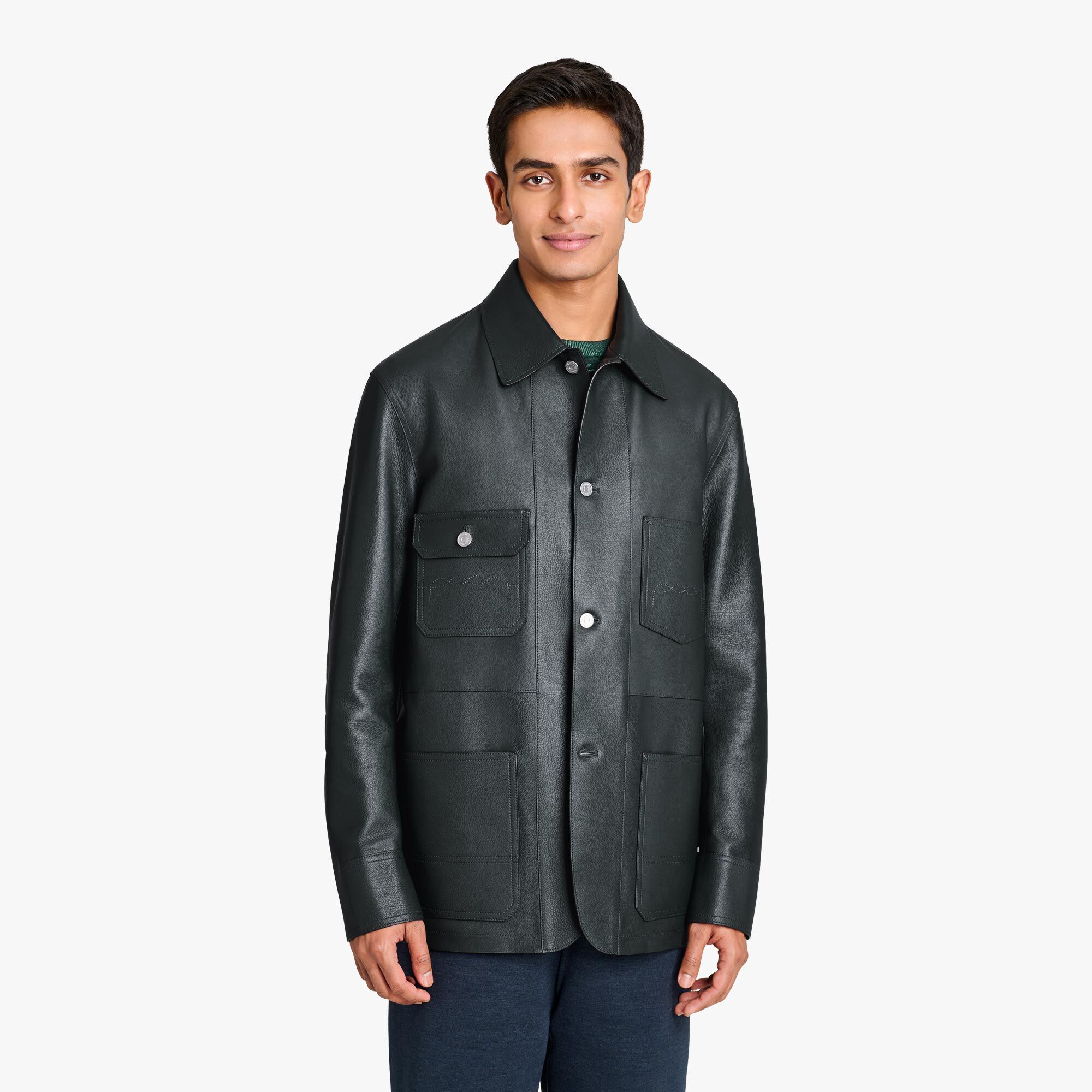 Leather online chore coat