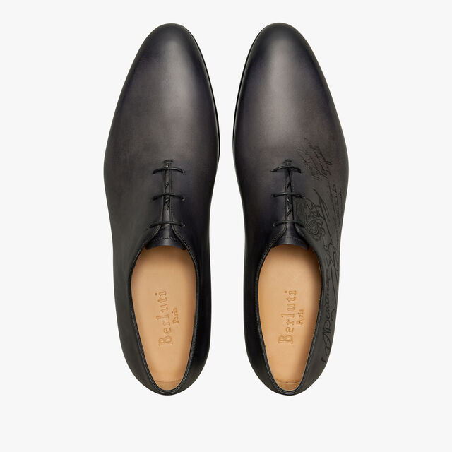 Alessandro Galet Scritto Leather Oxford, NERO GRIGIO, hi-res 3