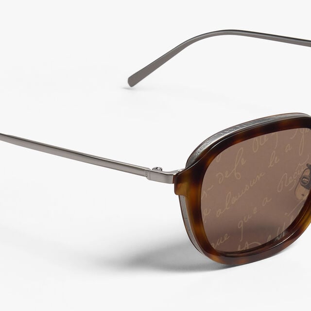 Equinox Metal And Acetate Sunglasses, CLASSIC HAVANA + BROWN SCRITTO, hi-res 3