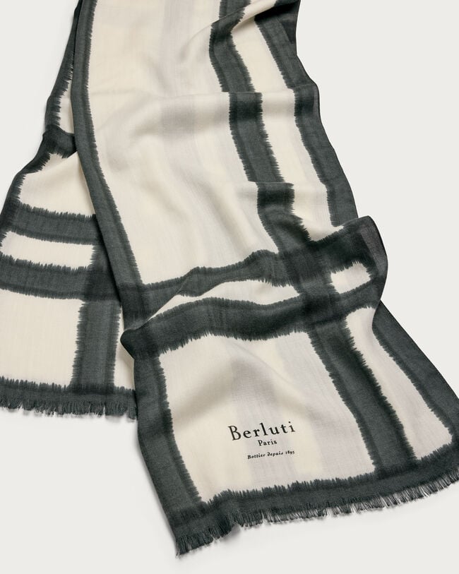 Patina格纹围巾, Blue Smoke, hi-res