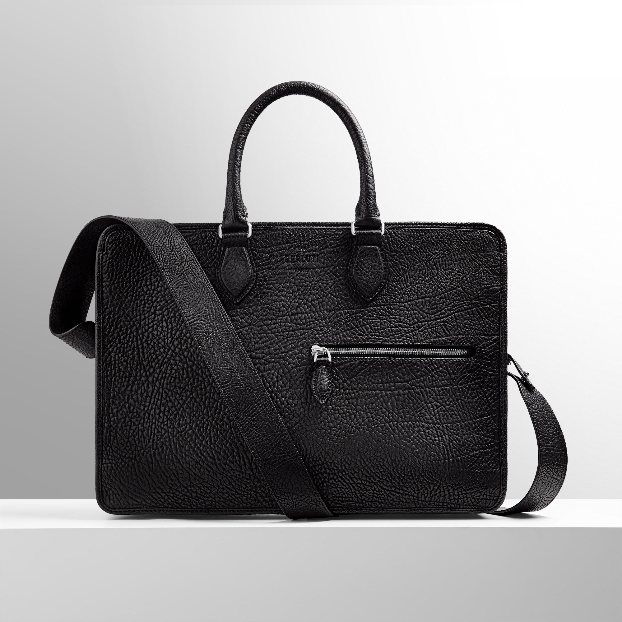Un Jour Scritto Leather Briefcase | Berluti US