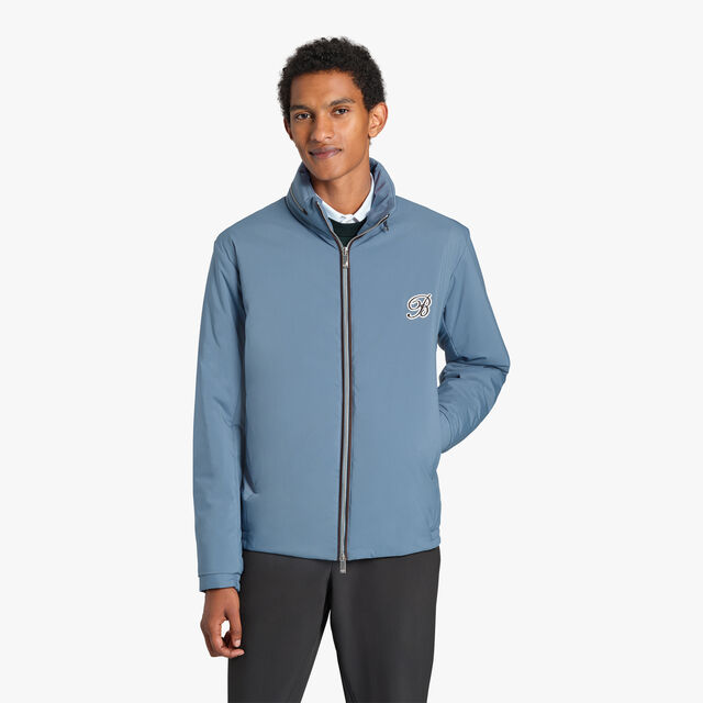 Golf Light Nylon Warm Up Jacket, STORM BLUE, hi-res 2