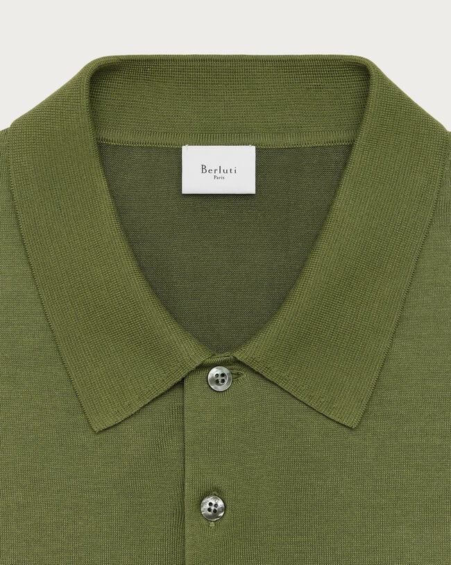 B-Thabor Embroidery Polo, Acid Green, hi-res