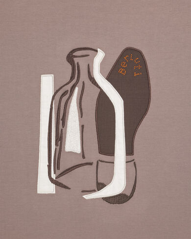 ベルルッティ アートワーク カレッジ Tシャツ, Taupe Powder, hi-res