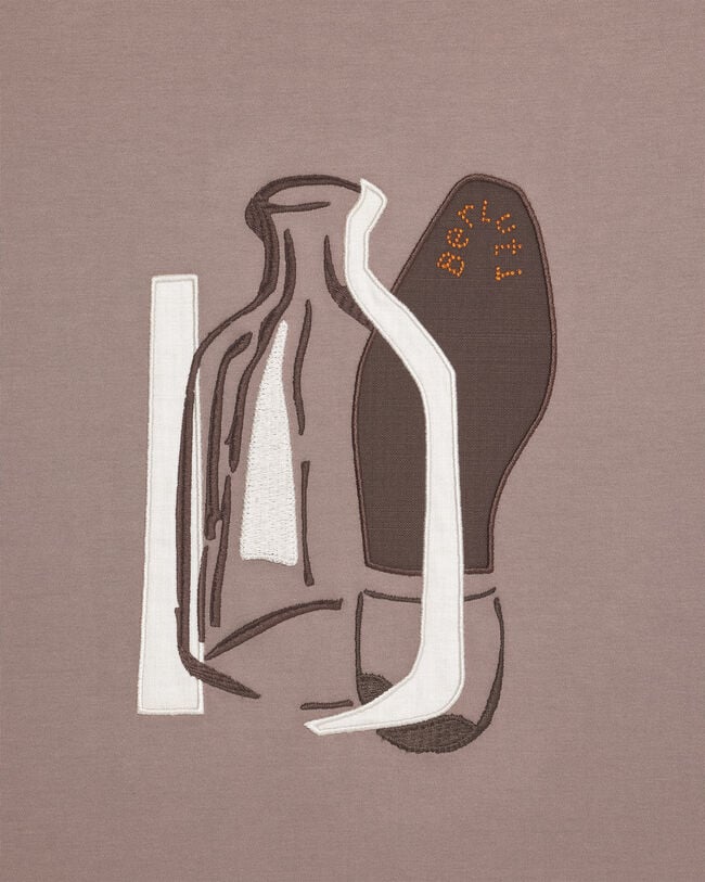 Berluti Artwork Collage T-shirt, Taupe Powder, hi-res